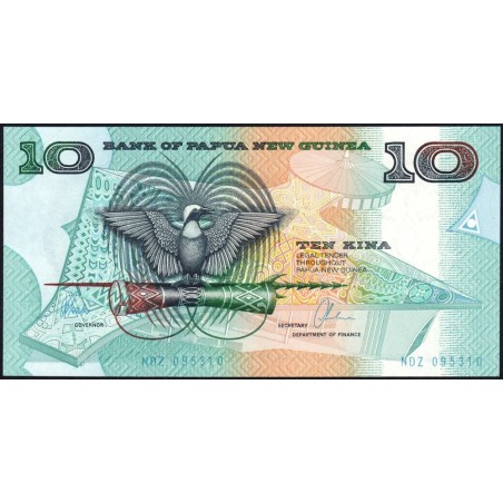 Papouasie Nouvelle-Guinée - Pick 9d - 10 kina - Série NDZ - 1997 - Etat : NEUF
