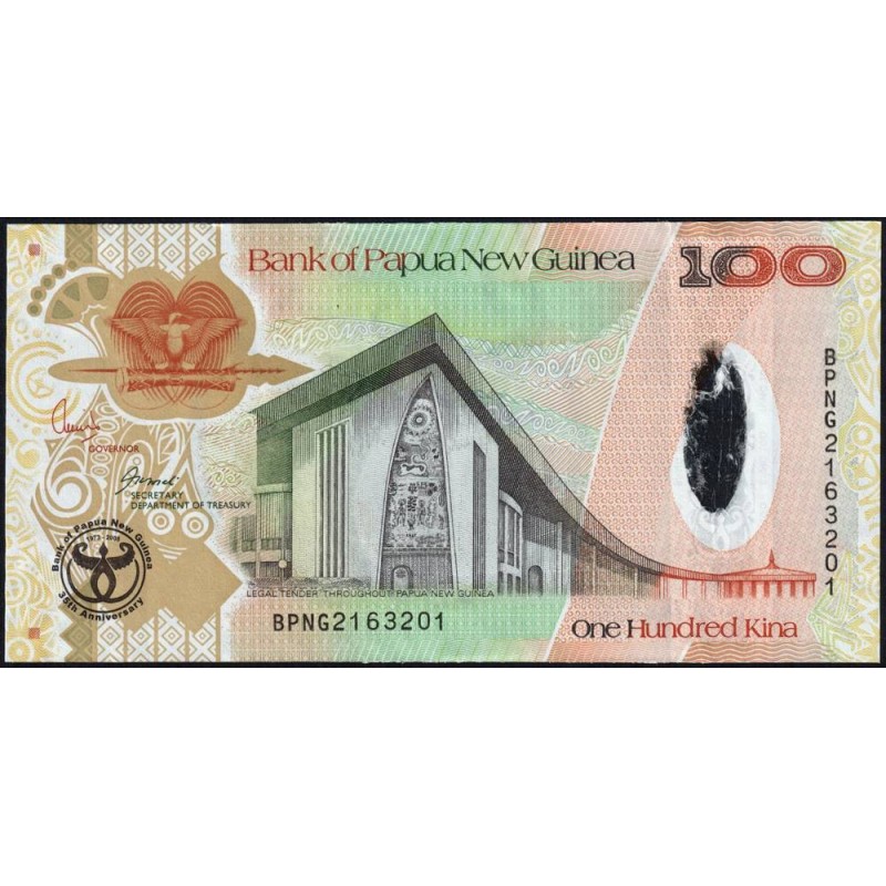 Papouasie Nouvelle-Guinée - Pick 37a - 100 kina - Préfixe BPNG - 2008 - Commémoratif - Etat : NEUF
