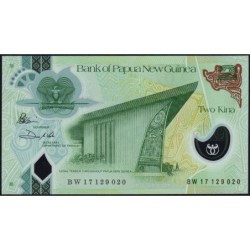 Papouasie Nouvelle-Guinée - Pick 50a - 2 kina - Série BW - 2017 - Polymère - Etat : NEUF
