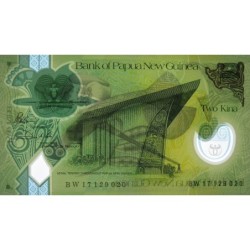 Papouasie Nouvelle-Guinée - Pick 50a - 2 kina - Série BW - 2017 - Polymère - Etat : NEUF