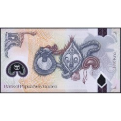 Papouasie Nouvelle-Guinée - Pick 51a - 5 kina - Série BS - 2016 - Polymère - Etat : NEUF
