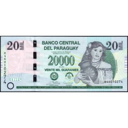 Paraguay - Pick 238c - 20'000 guaranies - Série H - 2017 - Etat : NEUF