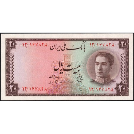 Iran - Pick 48 - 20 rials - Série 12 - 1948 - Etat : SPL+