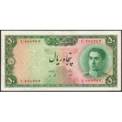 Iran - Pick 49 - 50 rials - Série 1 - 1948 - Etat : TTB