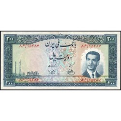 Iran - Pick 58_1 - 200 rials - Série 86 - 1951 - Etat : SPL+