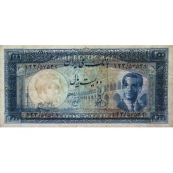 Iran - Pick 58_2 - 200 rials - Série 123 - 1951 - Etat : TTB+