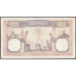 F 37-01 - 18/03/1927 - 1000 francs - Cérès et Mercure - Série A.92 - Etat : TTB-