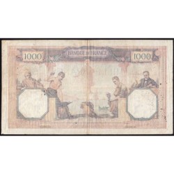 F 37-01 - 05/07/1927 - 1000 francs - Cérès et Mercure - Série D.359 - Etat : TB