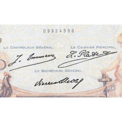 F 37-01 - 21/07/1927 - 1000 francs - Cérès et Mercure - Série W.397 (remplacement) - Etat : TTB+
