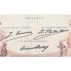 F 37-01 - 03/08/1927 - 1000 francs - Cérès et Mercure - Série W.430 (remplacement) - Etat : TB+