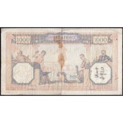 F 37-01 - 23/09/1927 - 1000 francs - Cérès et Mercure - Série M.557 - Etat : B+