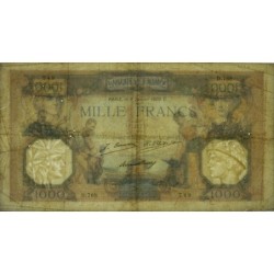 F 37-03 - 08/01/1929 - 1000 francs - Cérès et Mercure - Série D.768 - Etat : TB-