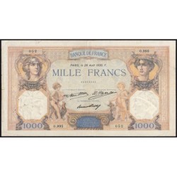 F 37-05 - 28/08/1930 - 1000 francs - Cérès et Mercure - Série O.995 - Etat : TB