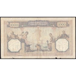 F 37-06 - 27/08/1931 - 1000 francs - Cérès et Mercure - Série R.1477 - Etat : TB-