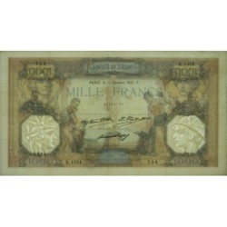 F 37-06 - 15/10/1931 - 1000 francs - Cérès et Mercure - Série K.1554 - Etat : TTB+ à SUP