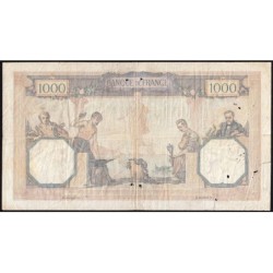 F 37-07 - 28/04/1932 - 1000 francs - Cérès et Mercure - Série T.1900 - Etat : B+