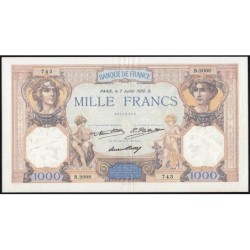 F 37-07 - 07/07/1932 - 1000 francs - Cérès et Mercure - Série B.2008 - Etat : TTB+ à SUP