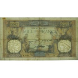 F 37-07 - 07/07/1932 - 1000 francs - Cérès et Mercure - Série F.2024 - Etat : TTB-