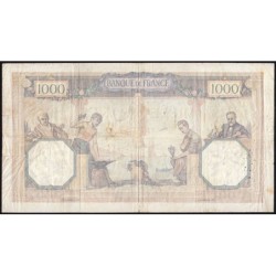 F 37-07 - 25/08/1932 - 1000 francs - Cérès et Mercure - Série X.2092 - Etat : TB-