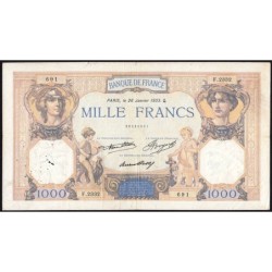 F 37-08 - 26/01/1933 - 1000 francs - Cérès et Mercure - Série F.2332 - Etat : TB