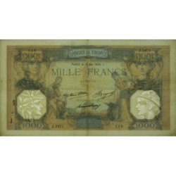 F 37-09 - 14/05/1936 - 1000 francs - Cérès et Mercure - Série J.2471 - Etat : TB+