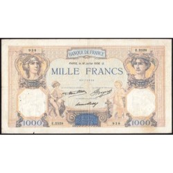 F 37-09 - 16/07/1936 - 1000 francs - Cérès et Mercure - Série E.2528 - Etat : TB