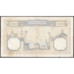 F 37-09 - 16/07/1936 - 1000 francs - Cérès et Mercure - Série E.2528 - Etat : TB