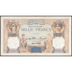 F 37-09 - 29/10/1936 - 1000 francs - Cérès et Mercure - Série O.2645 - Etat : TB