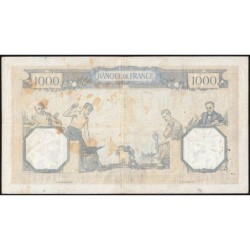F 37-09 - 29/10/1936 - 1000 francs - Cérès et Mercure - Série O.2645 - Etat : TB