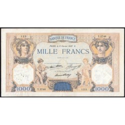 F 37-10 - 11/02/1937 - 1000 francs - Cérès et Mercure - Série T.2746 - Etat : TB