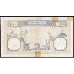 F 37-10 - 15/04/1937 - 1000 francs - Cérès et Mercure - Série U.2787 - Etat : B+