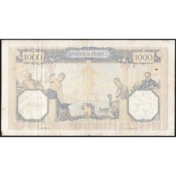 F 37-10 - 22/04/1937 - 1000 francs - Cérès et Mercure - Série E.2799 - Etat : TB+
