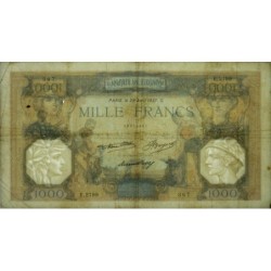 F 37-10 - 22/04/1937 - 1000 francs - Cérès et Mercure - Série E.2799 - Etat : TB+