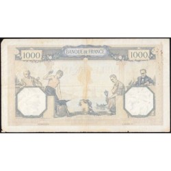 F 37-10 - 22/04/1937 - 1000 francs - Cérès et Mercure - Série M.2817 - Etat : TB