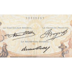 F 37-10 - 29/04/1937 - 1000 francs - Cérès et Mercure - Série V.2825 - Etat : TB