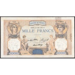 F 37-10 - 13/05/1937 - 1000 francs - Cérès et Mercure - Série Y.2875 - Etat : B+
