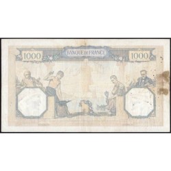 F 37-10 - 30/06/1937 - 1000 francs - Cérès et Mercure - Série A.2948 - Etat : TB-
