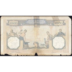F 38-03 - 26/08/1937 - 1000 francs - Cérès et Mercure mod. - Série E.3024 - Etat : AB