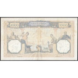 F 38-03 - 26/08/1937 - 1000 francs - Cérès et Mercure mod. - Série S.3028 - Etat : TB