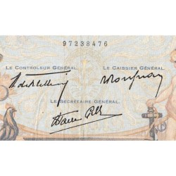 F 38-27 - 22/09/1938 - 1000 francs - Cérès et Mercure mod. - Série O.3890 - Etat : TTB à TTB+
