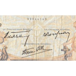 F 38-28 - 06/10/1938 - 1000 francs - Cérès et Mercure mod. - Série U.3986 - Etat : B