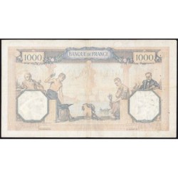 F 38-30 - 20/10/1938 - 1000 francs - Cérès et Mercure mod. - Série T.4155 - Etat : TB+
