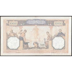 F 38-30 - 20/10/1938 - 1000 francs - Cérès et Mercure mod. - Série N.4407 - Etat : TB