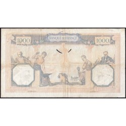 F 38-31 - 27/10/1938 - 1000 francs - Cérès et Mercure mod. - Série G.4789 - Etat : TB-