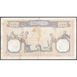 F 38-31 - 27/10/1938 - 1000 francs - Cérès et Mercure mod. - Série D.4906 - Etat : TB+