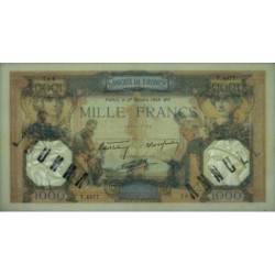 F 38-31 - 27/10/1938 - 1000 francs - Cérès et Mercure mod. - Série Y.4977 - Annulé - Etat : SUP+