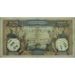 F 38-31 - 27/10/1938 - 1000 francs - Cérès et Mercure mod. - Série Y.4977 - Annulé - Etat : TTB+