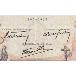 F 38-33 - 26/01/1939 - 1000 francs - Cérès et Mercure mod. - Série X.5562 - Etat : TB+