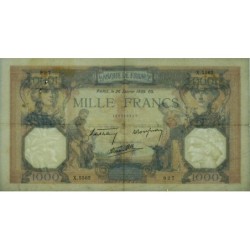F 38-33 - 26/01/1939 - 1000 francs - Cérès et Mercure mod. - Série X.5562 - Etat : TB+