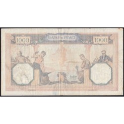 F 38-33 - 26/01/1939 - 1000 francs - Cérès et Mercure mod. - Série L.5711 - Etat : TB+